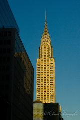 Chrysler Tower au couché de soleil